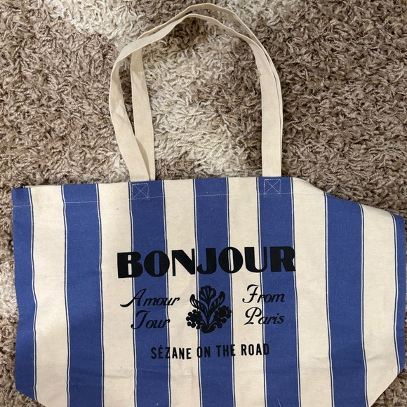 BRAND NEW (no tags) Striped Sezane tote - Picture 1 of 4